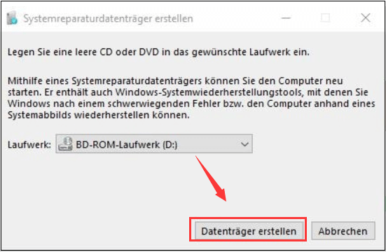 einen Windows 7-Systemreparaturdatenträger erstellen