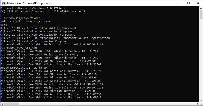 Apps mit der Eingabeaufforderung deinstallieren - Schritt 2