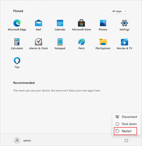 Das Update-Feature deinstallieren - Schritt 1