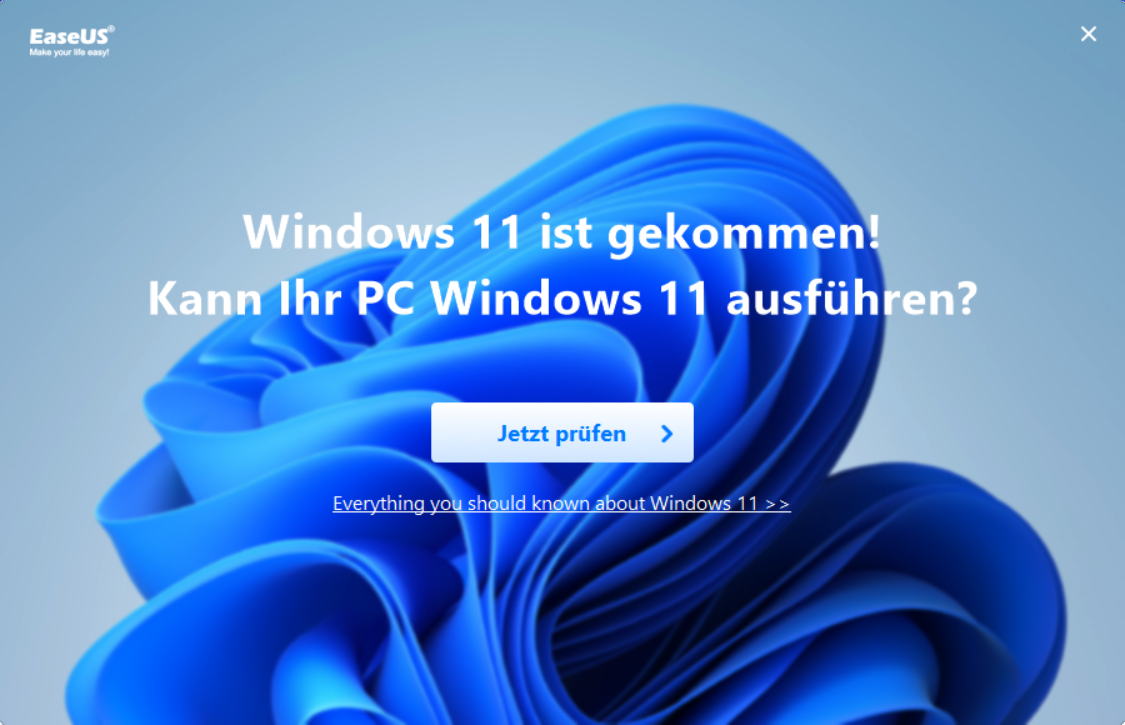 Jetzt prüfen auswählen