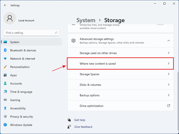 Den Speicherpfad ändern