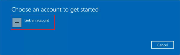 Ein Konto verknüpfen