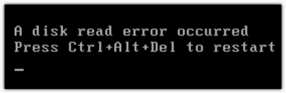 Fehler beim Lesen des Datenträgers