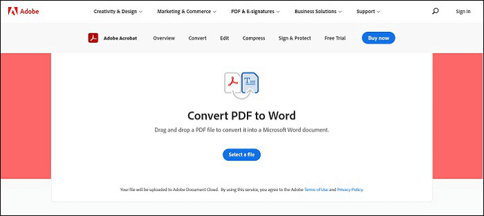 Software zu PDF-Konvertierung - Adobe Acrobat Online Tool