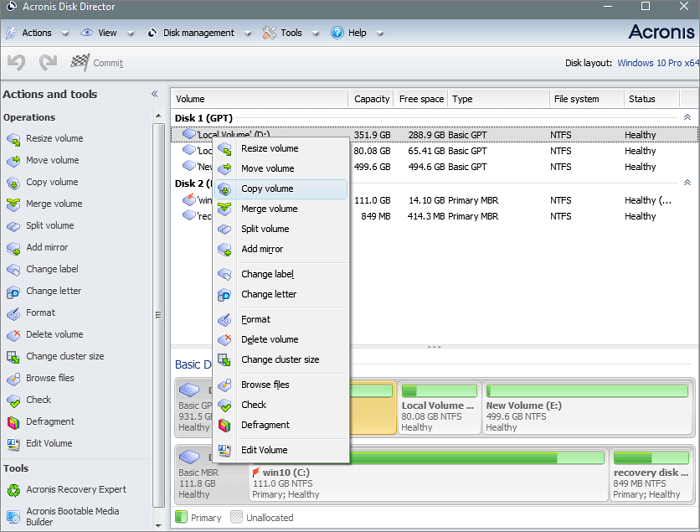 Acronis Disk Director
