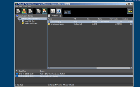 Active@ Partition Recovery - Partition wiederherstellen