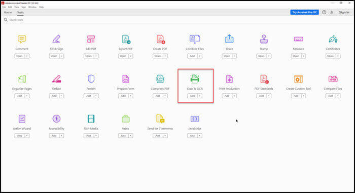 Top 3 kostenlose Scan to PDF Lösungen für Windows 10 - Adobe Acrobat