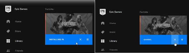 Die Installation abbrechen