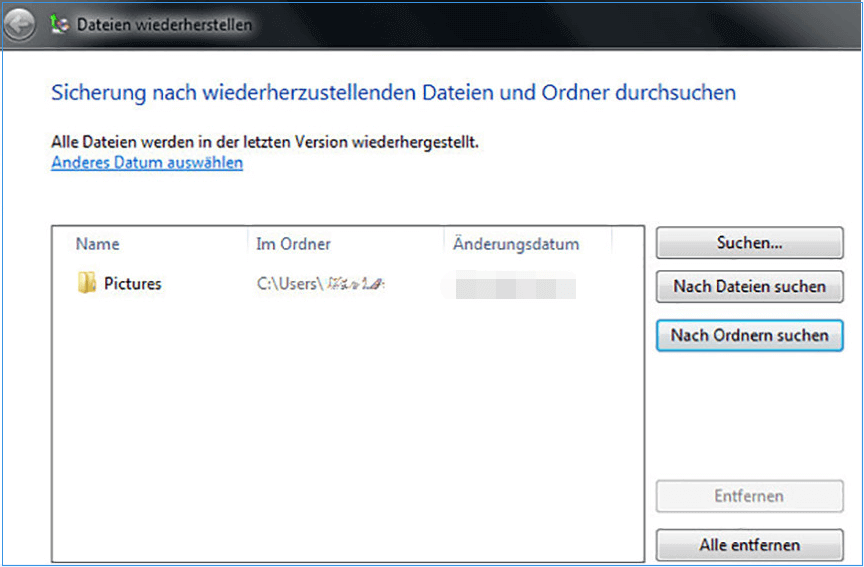 Gelöschte Dateien und Ordner aus der Windows-Sicherung wiederherstellen-2