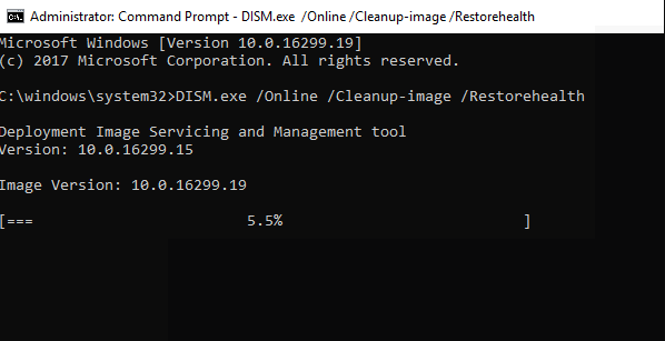 DISM-Werkzeug ausführen