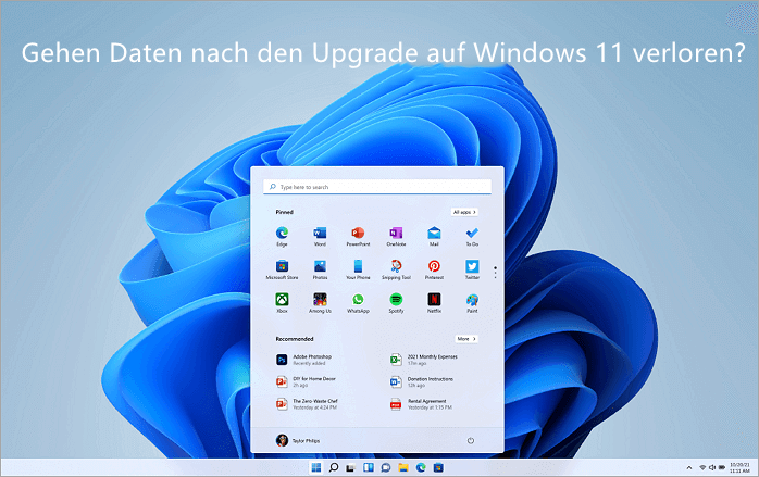 gehen daten verloren beim upgrade auf windows 11