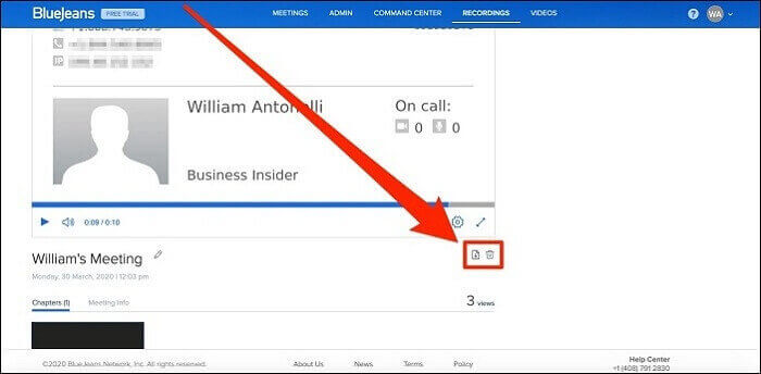 BlueJeans-Meeting-Aufzeichnung herunterladen