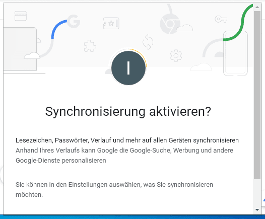 Lesezeichen mit Google-Konto synchronisieren