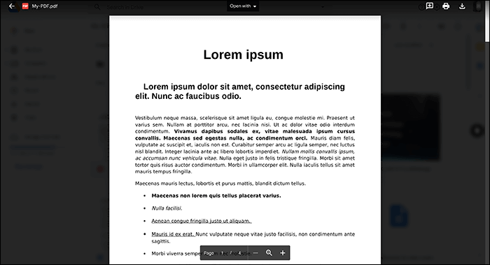 Ein geschütztes PDF drucken - Google Drive