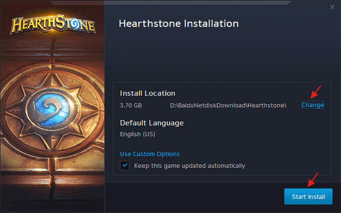 Die neue Festplatte auswählen