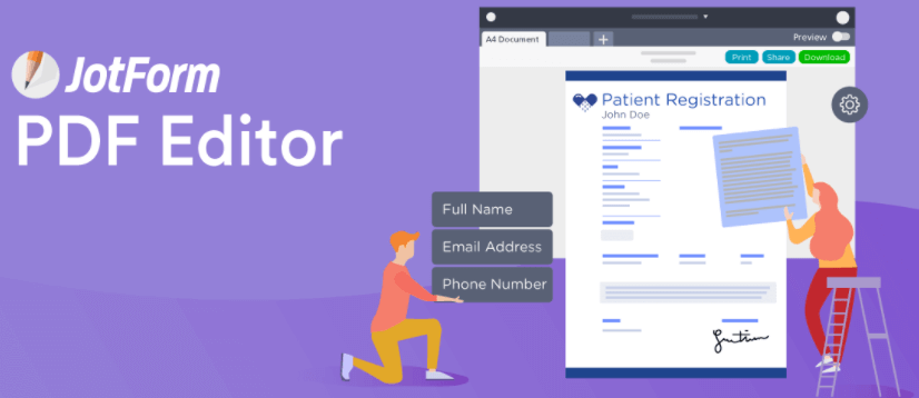 Top 3 PDF-Editoren für Mac - JotForm PDF-Editor