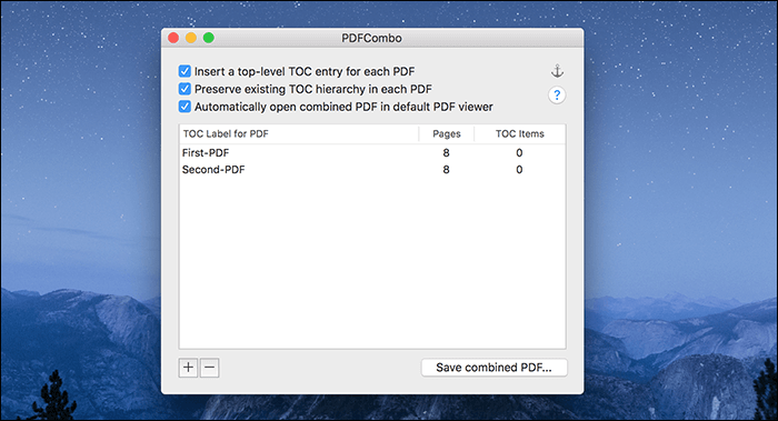 PDF auf dem Mac zusammenführen