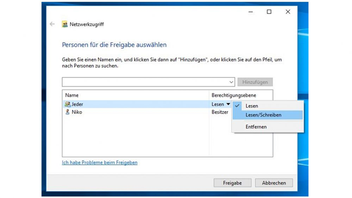 Übertragung von Dateien von PC zu PC mit Ethernet