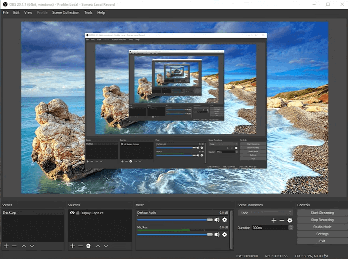 Open Source Bildschirm-Recorder - OBS Studio