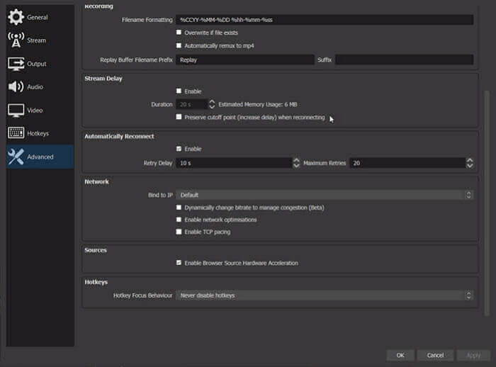 Aufnehmen von Sims 4 mit OBS - Schritt 2.