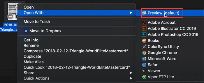 PDF Texte auf Mac mit der Vorschau-App unterstreichen - PDF-Datei öffnen