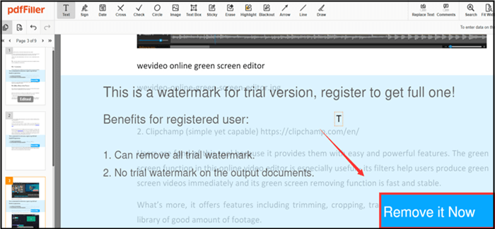 Wasserzeichen aus PDF-Dateien mit pdfFiller entfernen
