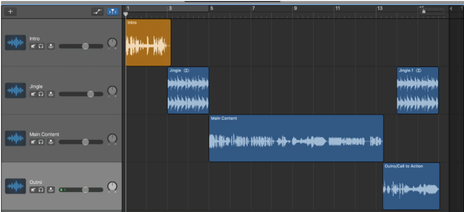 Audio auf Mac mit GarageBand aufnehmen - Aufgenommene Date exportieren