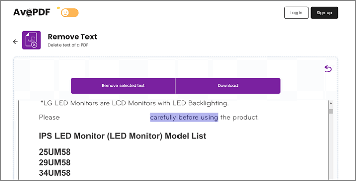 Text aus PDF mit Online-Tool entfernen