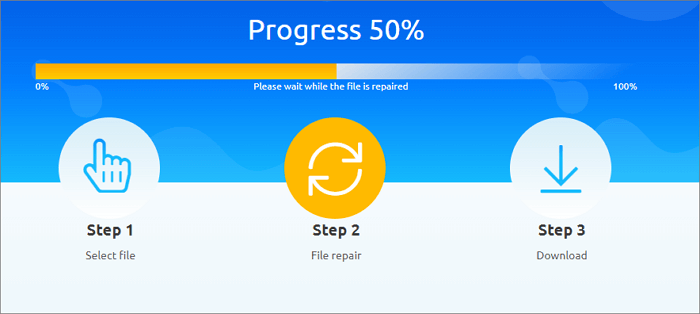 Beschädigte Word-Dateien mit einem Online-Tool reparieren - Auf die Reparatur warten