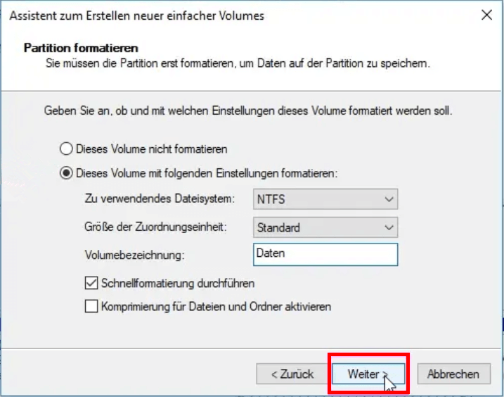 SSD partitionieren - Laufwerksbuchstaben einstellen