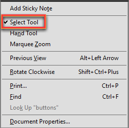 Kopieren von Text aus PDF in Word mit Adobe Reader - Select Tool