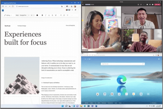 Windows 11 Benutzeroberfläche