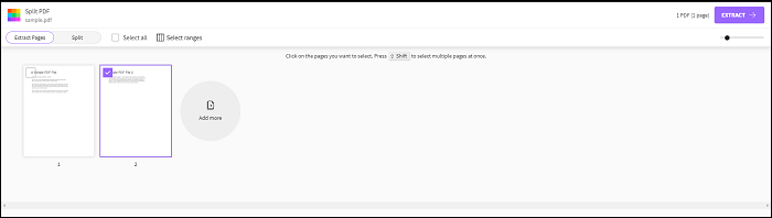 PDFs online kostenlos aufteilen - Smallpdf
