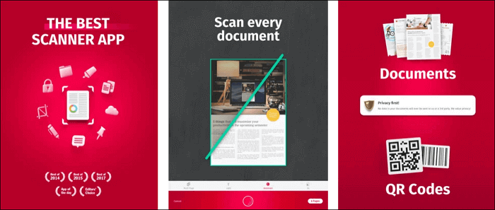 Top 4 der besten kostenlosen PDF-Scanner auf dem iPhone - SwiftScan