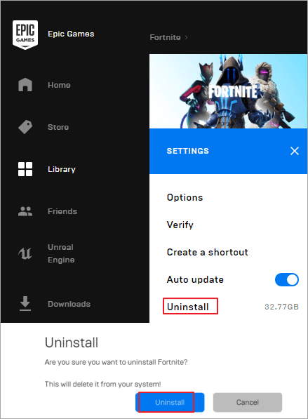 Epic Games Launcher deinstallieren