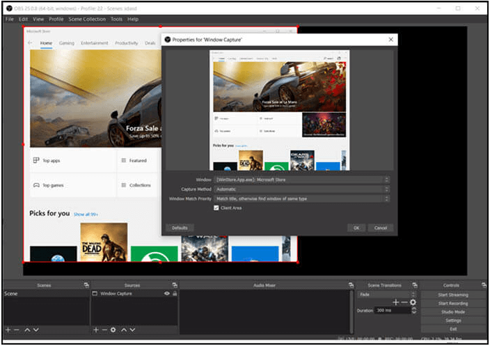 Anwendungsfenster in OBS Studio aufnehmen