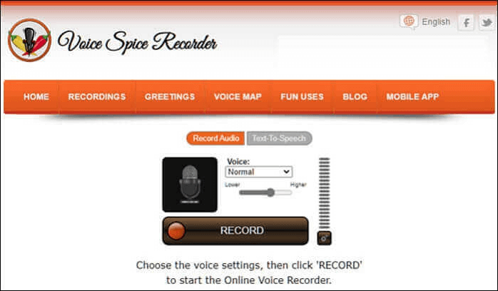 Online-Audioaufnahme- und -bearbeitungssoftware - Voice Spice