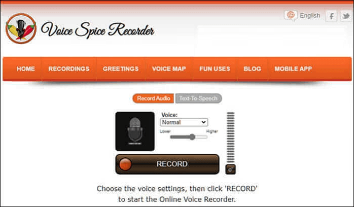 Online-Audioaufnahme- und -bearbeitungssoftware - Voice Spice