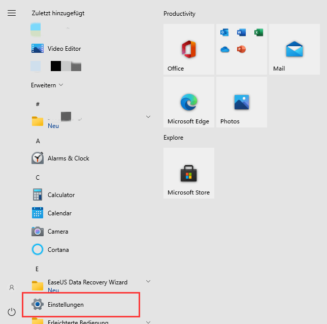 Window 11 Einstellungen öffnen