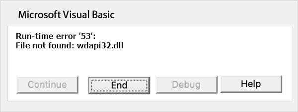 Word Laufzeitfehler 53