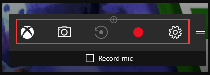 Den Mauszeiger mit Xbox Game Bar aufnehmen