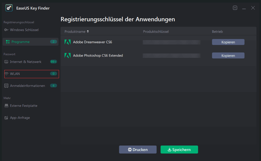 Auf WLAN klicken