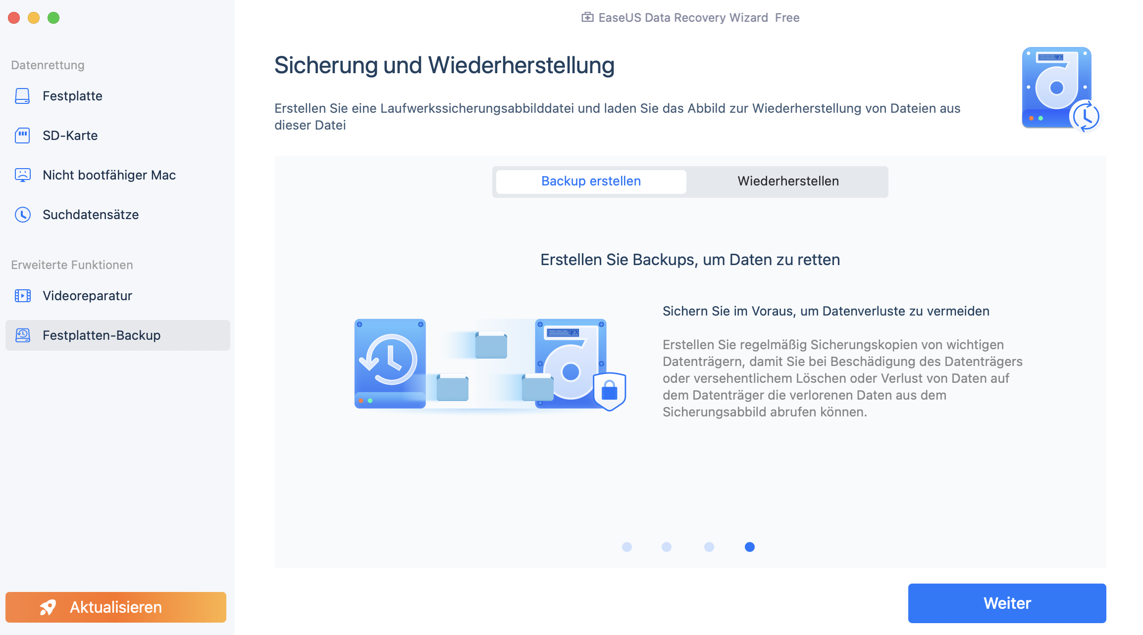 Wählen Sie einen Speicherort und suchen Sie nach verlorenen SD-Kartendaten