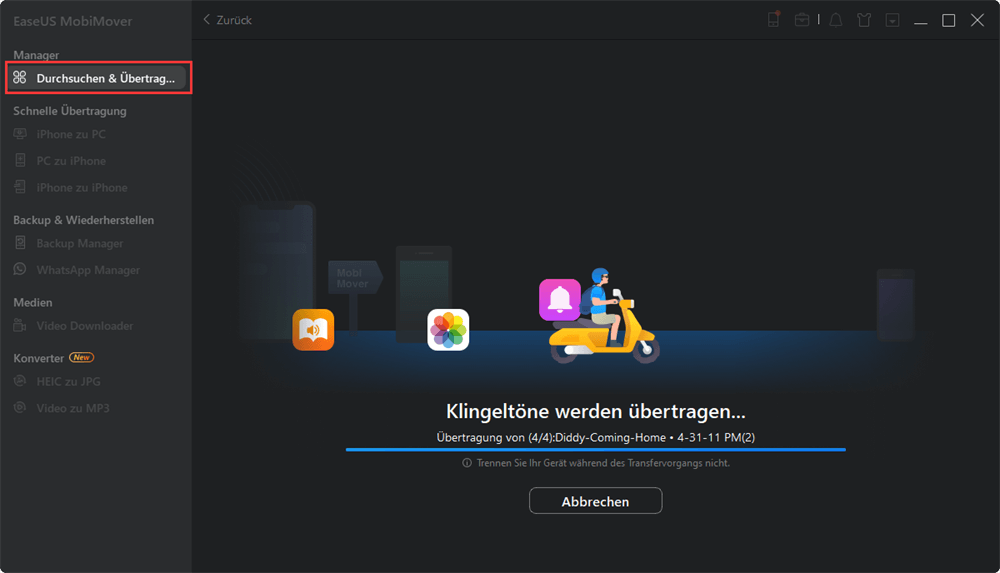 übertragen