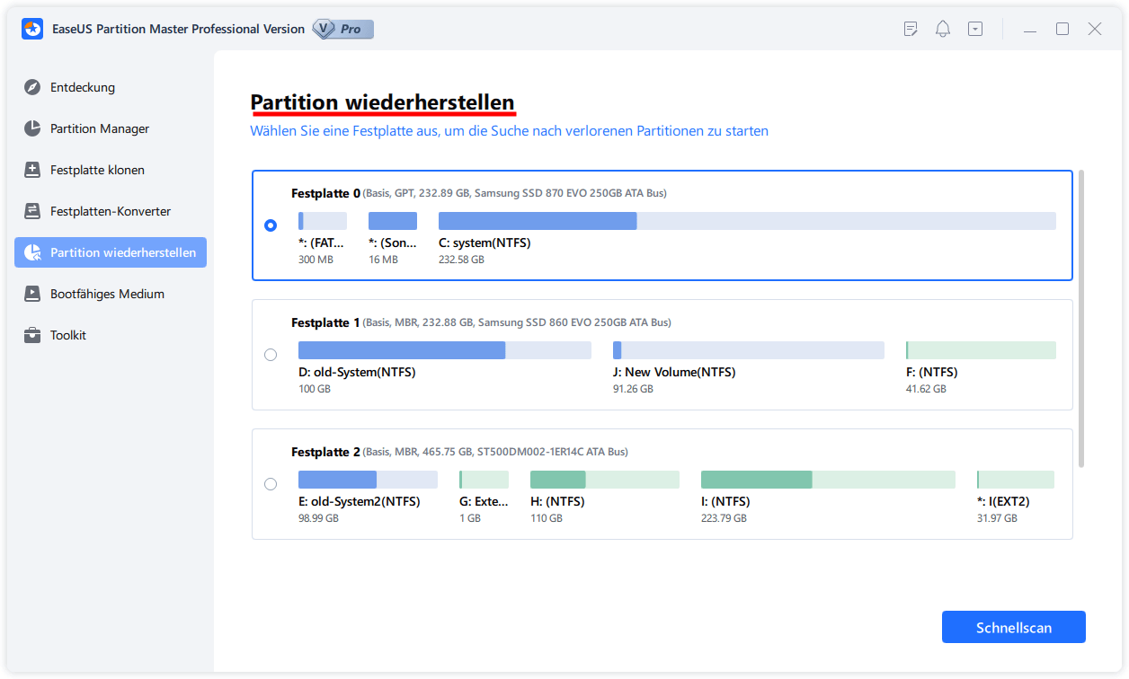 Partition Wiederherstellen