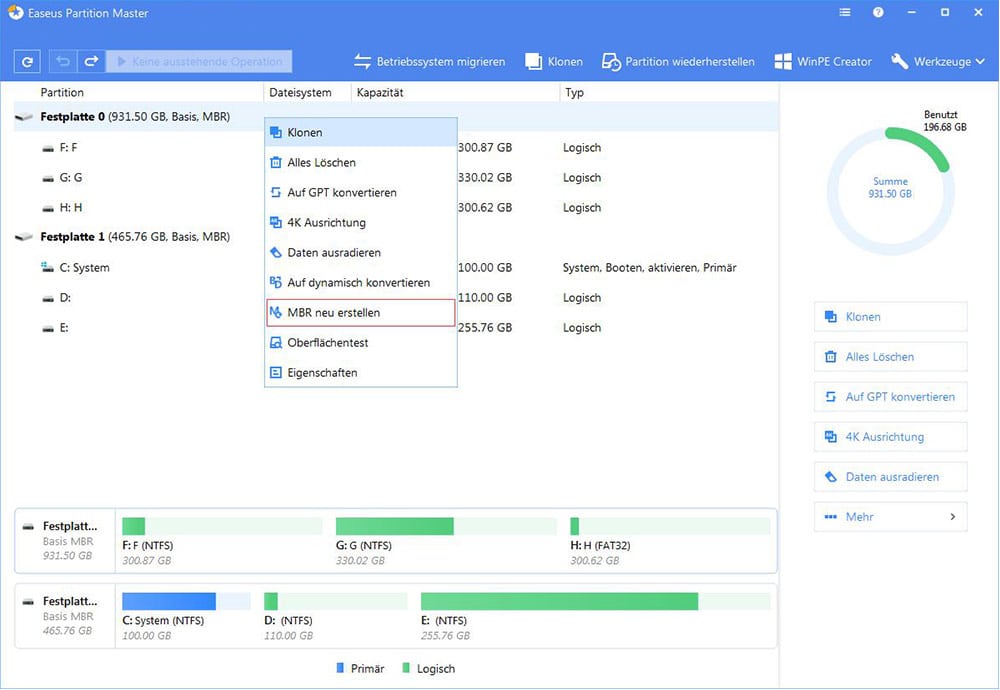 Master Boot Record der Festplatte ist defekt. So geht die Reparatur