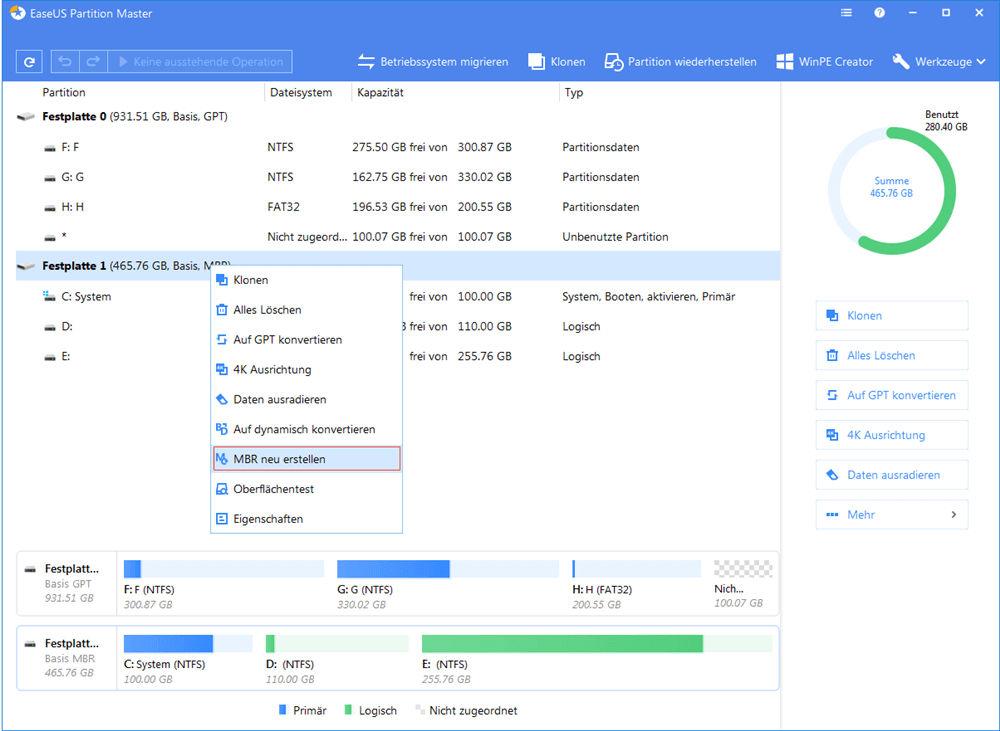 HDD initialisieren