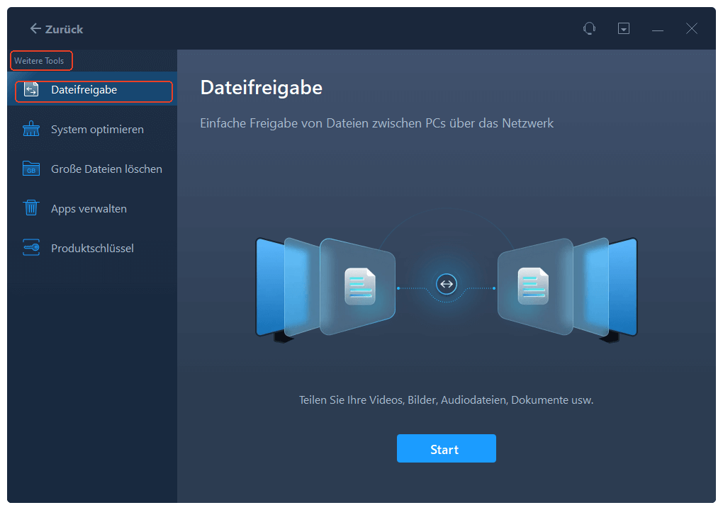 Dateifreigabe verwenden