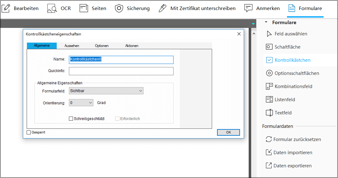 PDF-Formular bearbeiten