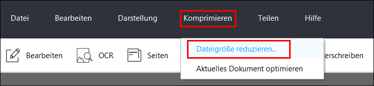 PDF Dateigröße reduzieren